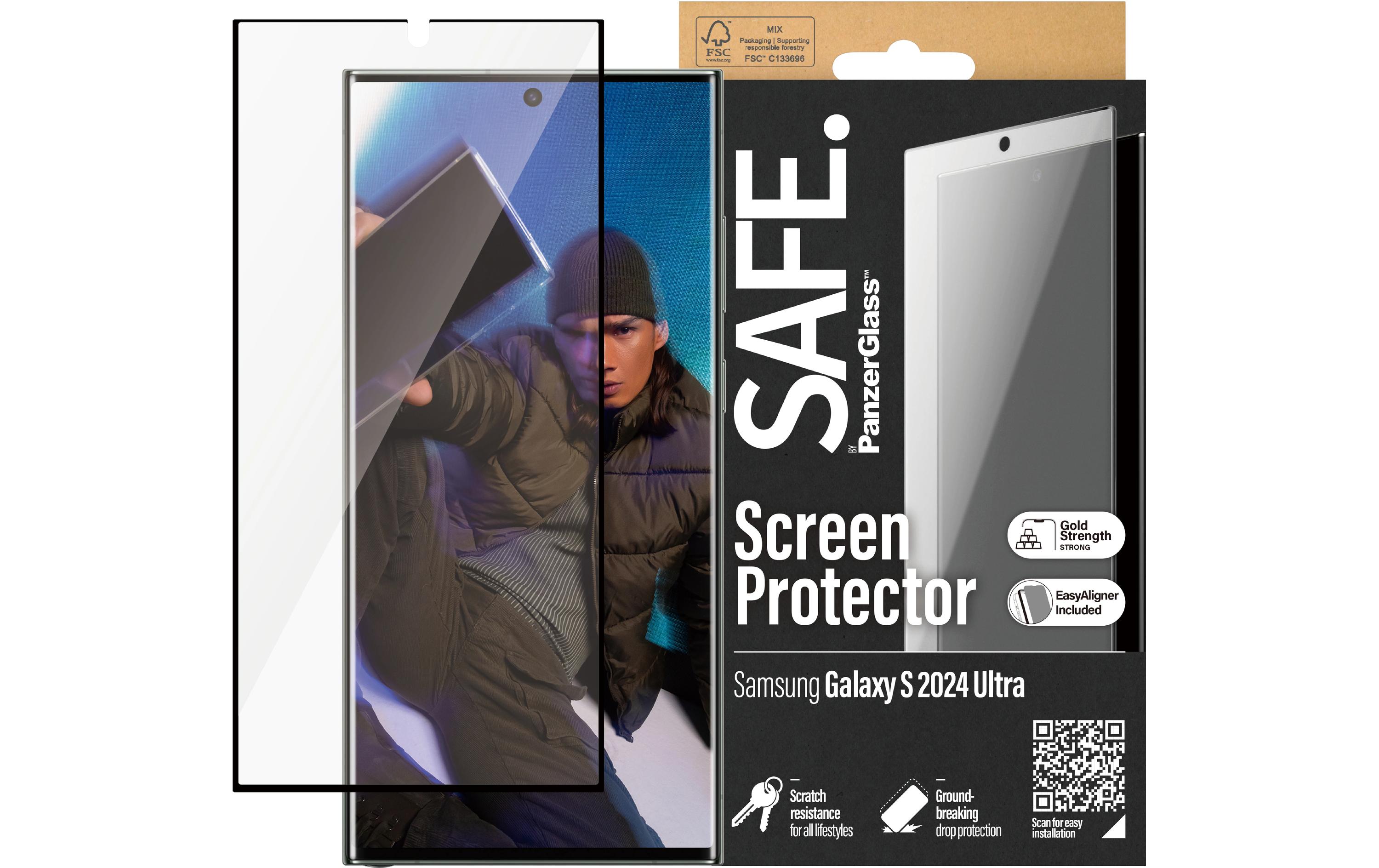 Displayschutz Ultra Wide Fit Galaxy S24 UltraDisplay-Schutzfolie für das Samsung Galaxy S24 Ultra mit Applikator