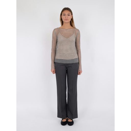 Neo Noir Aimee Stone Bluse, Silver, 36