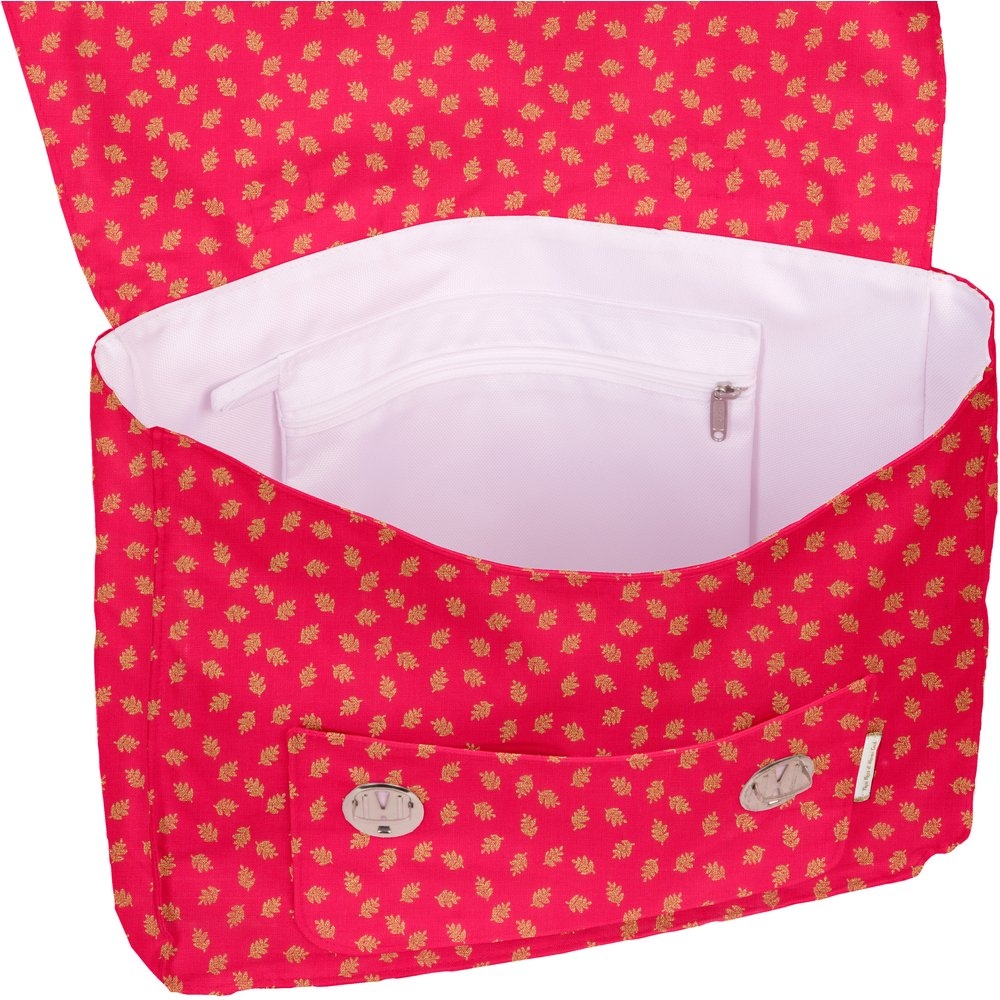 Cartable Feuillage Or Rose