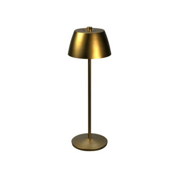 KonstSmide tafellamp Eze 3,1W oplaadbare LED verlichting goud