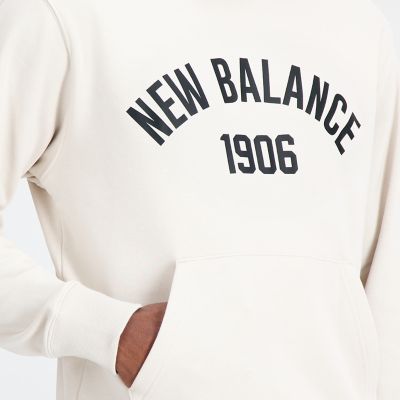 New BalanceEssentials Varsity Fleece Hoodie - weiß