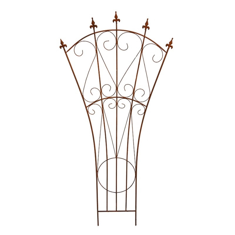 Treillage jardin fer fleur de lys 150x70cm