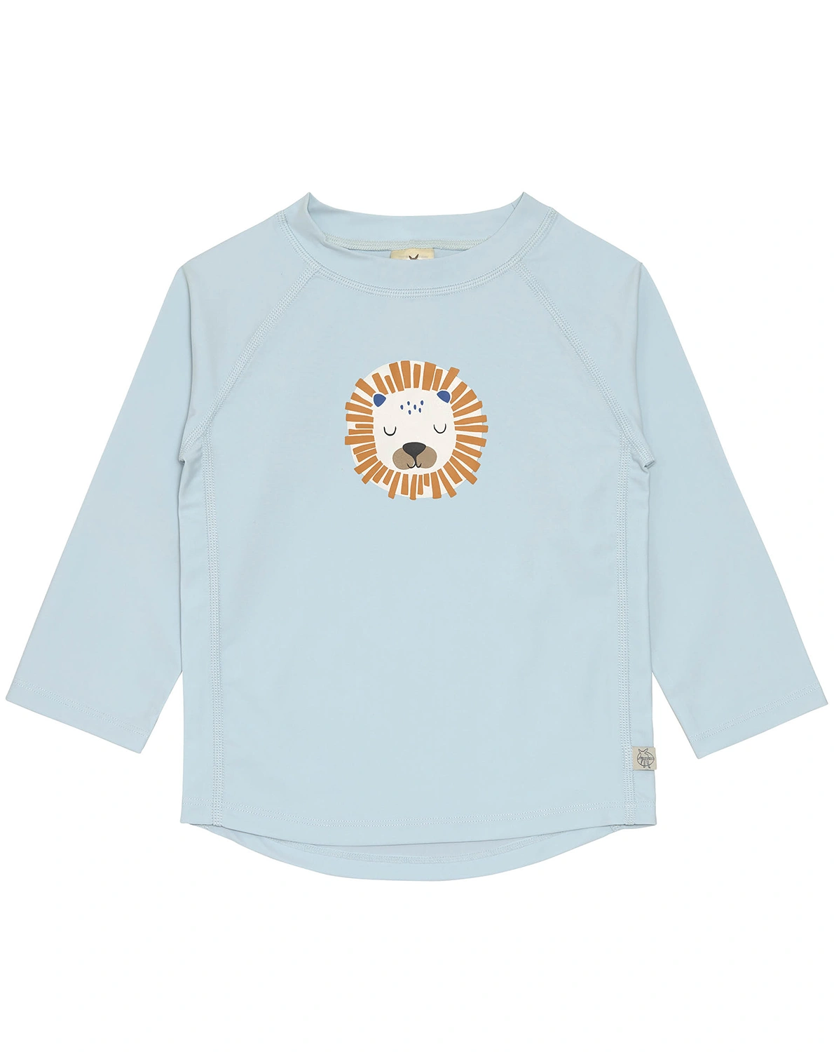 Langarm-Badeshirt LION in powder blue