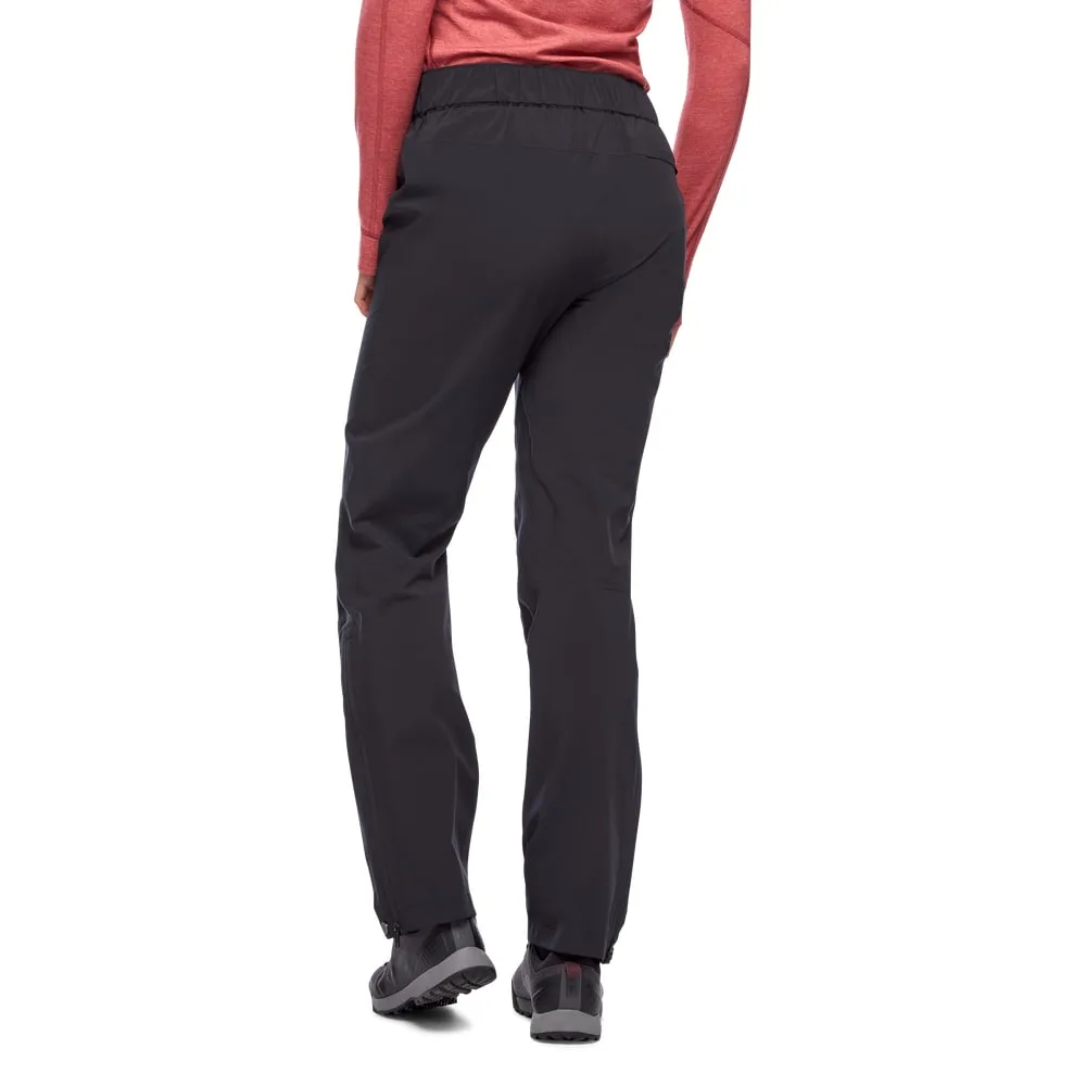 Black Diamond Women's Stormline Stretch Rain Pants Black