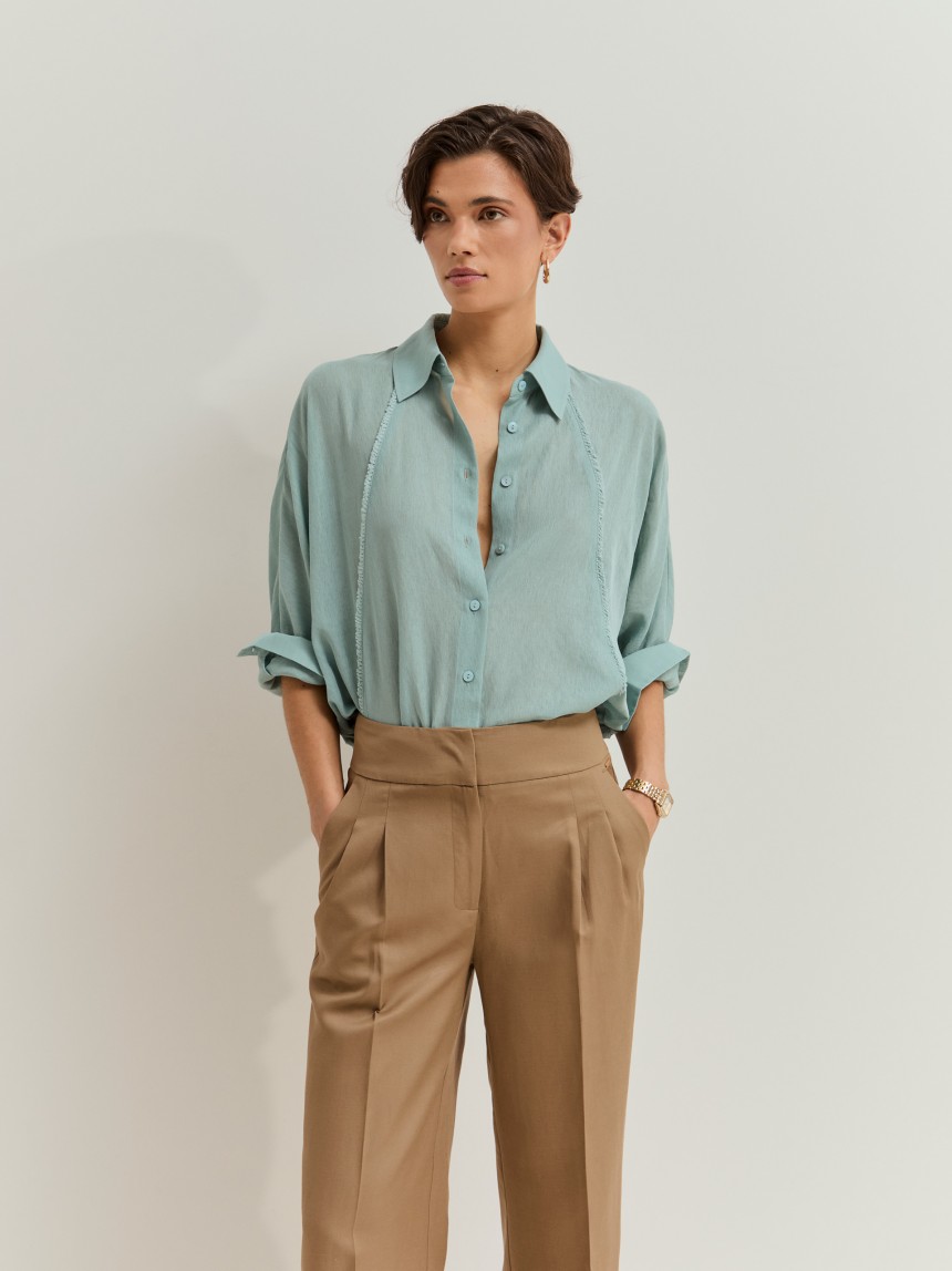 Calças wide leg