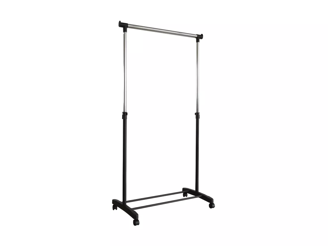Portant simple Noir - ZIK - L 79.5 x l 43 x H 90/153 cm