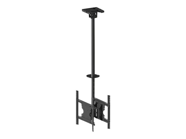 Multibrackets M Public Ceilingmount Medium Back to Back - Monteringssæt (loftsplade, vippe loft montering, VESA adapter) - for 2 LCD displays - stål - sort - skærmstørrelse: 32