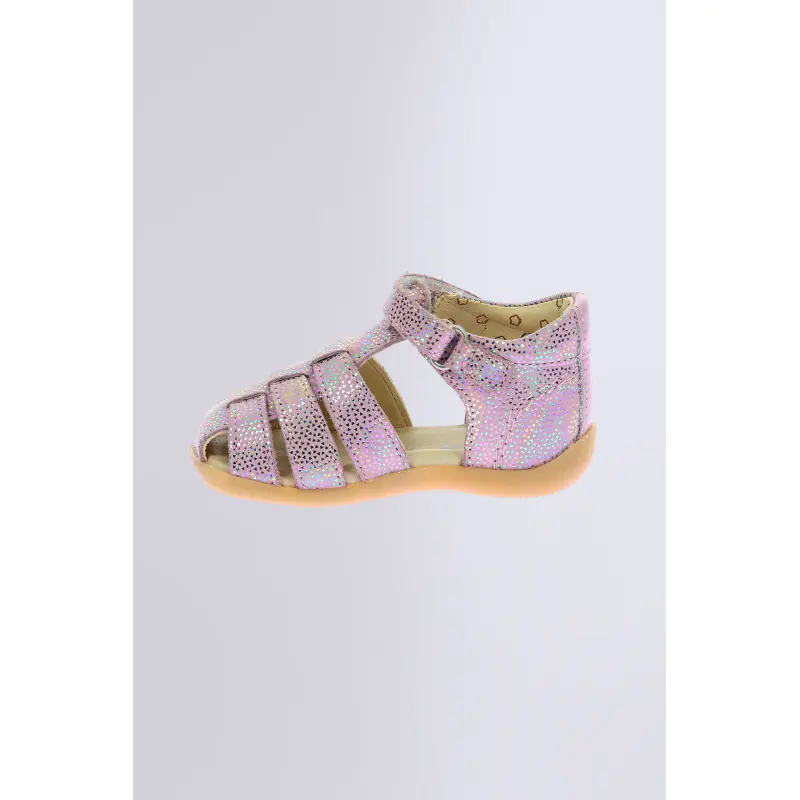 Bigflo Rose argent SANDALES Cuir Fille