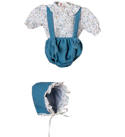 Asi Puppenkleidung - 46 cm - Leo - Blau/Weiß