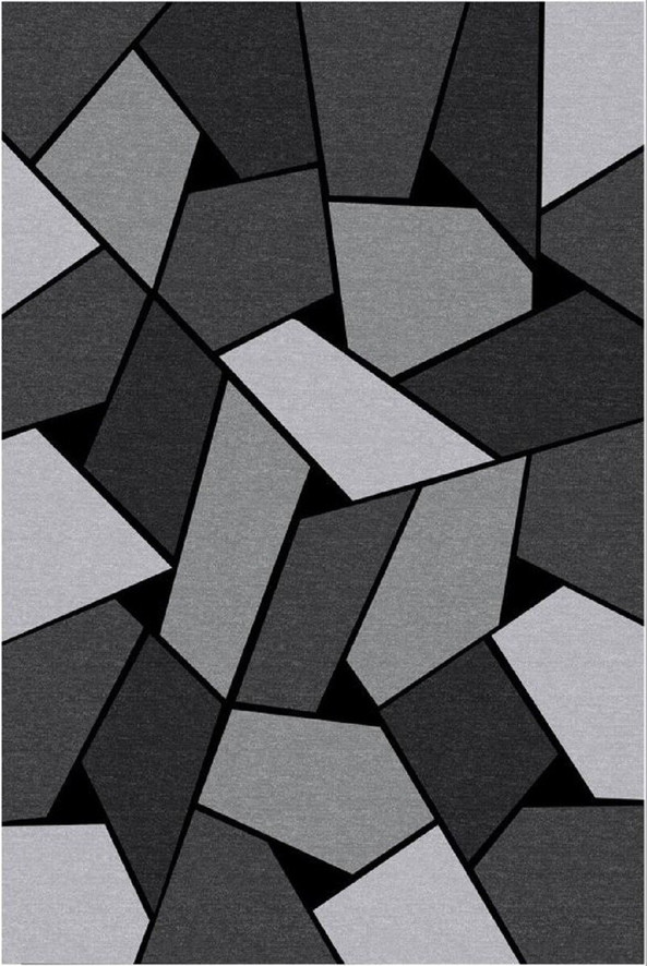 Mani Textile TPS_GEOMETRIQ_GRI00 - Tapis de salon GEOMETRIQUE