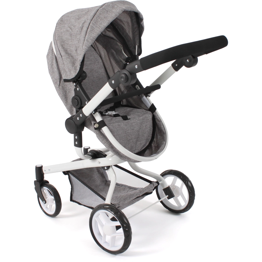 BAYER CHIC 2000 Kombi Puppenwagen YOLO grau