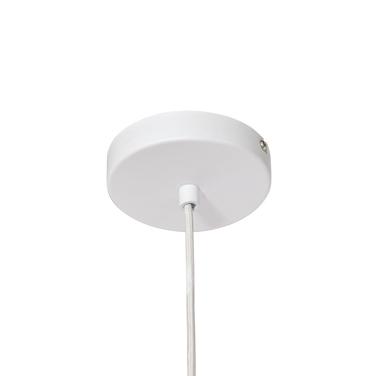 Design hanglamp wit met beige kap - Rich