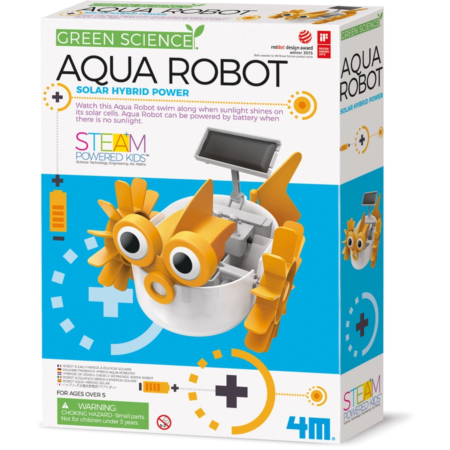 4M Green Science - Wasser Roboter Solar Hybrid Mehrfarbig