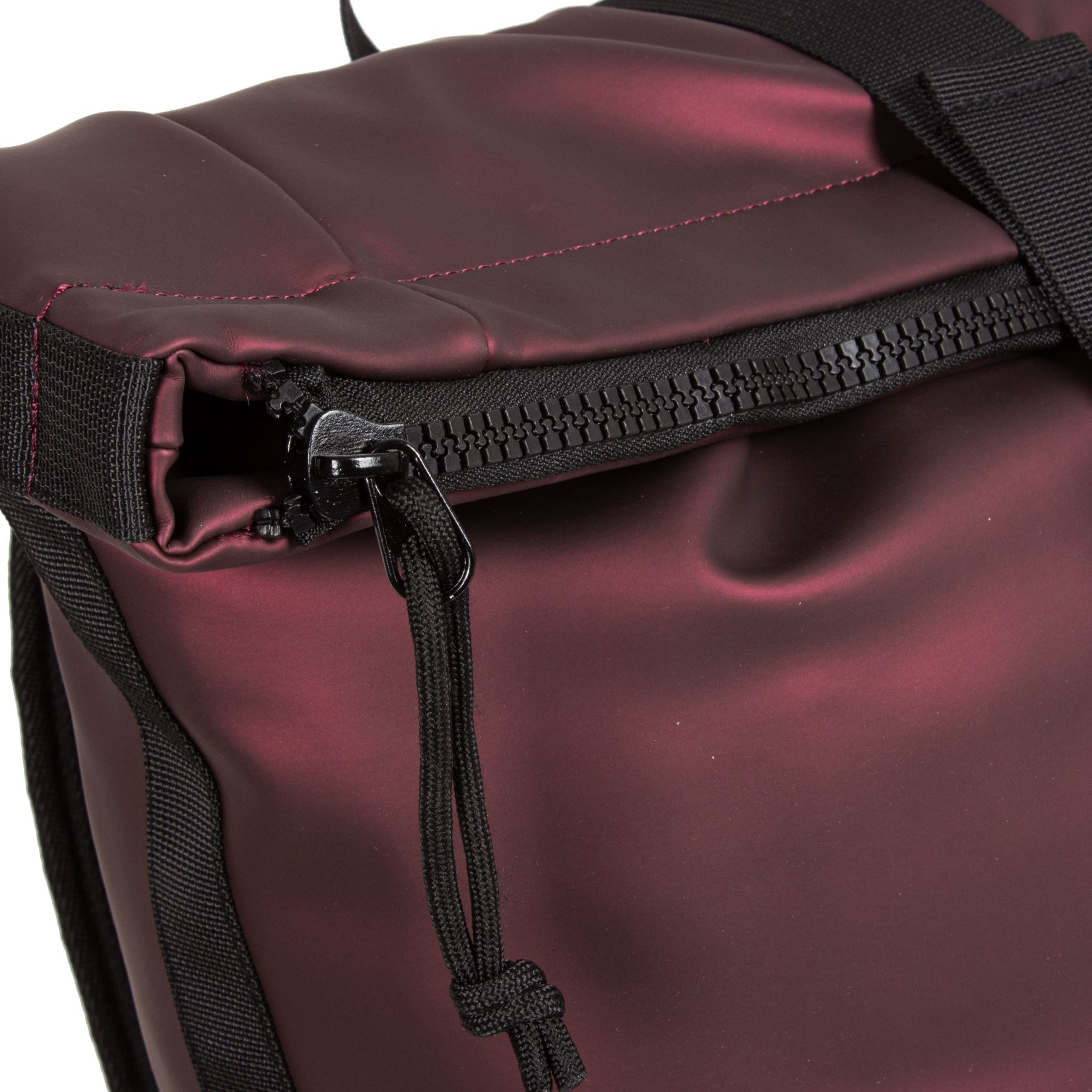 New Rebels Mart New York Rolltop Backpack Metallic Burgundy