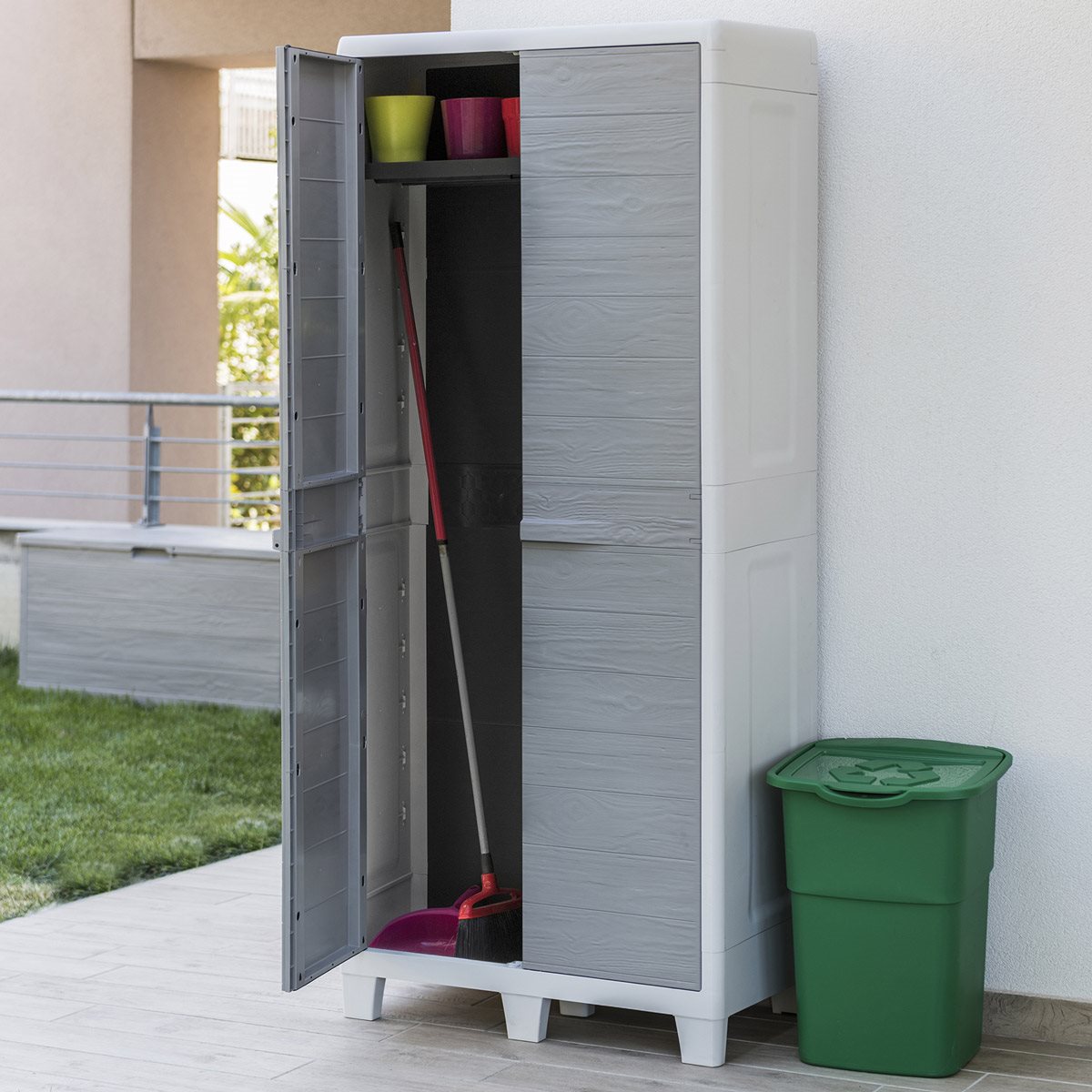 Toomax Florida XL utility hoge opbergkast - grijs