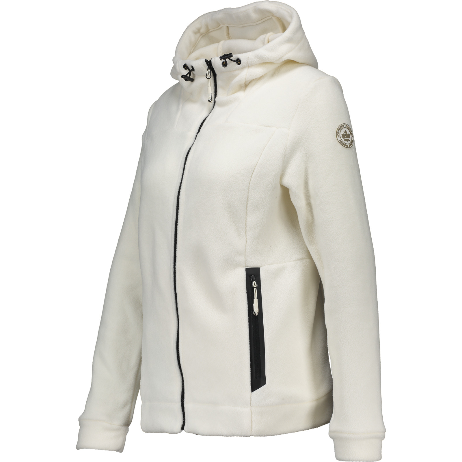 North Valley Damen-Fleecejacke Helena L, offwhite