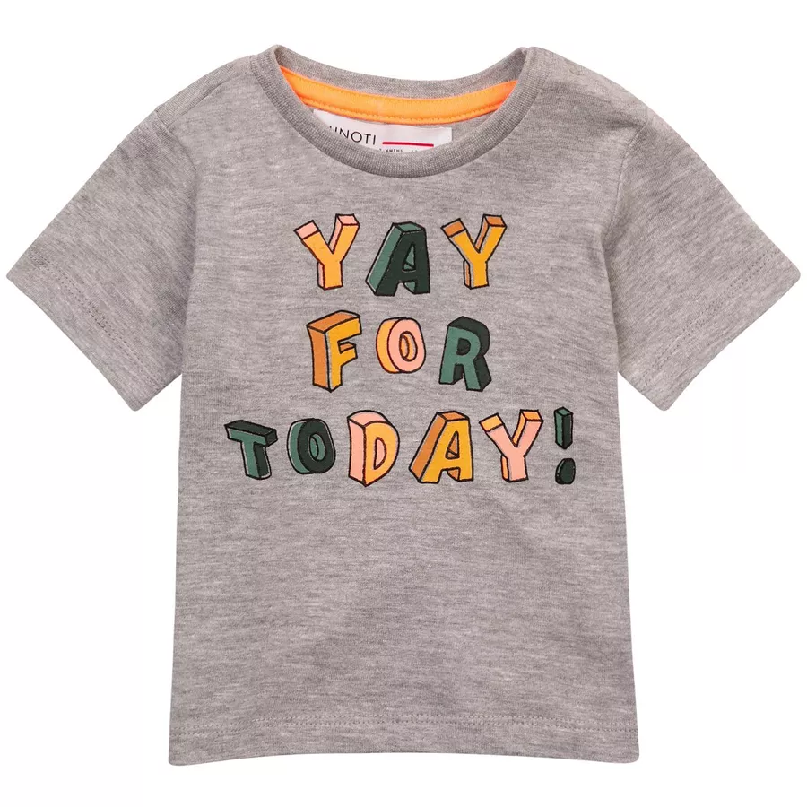 MINOTI Shorts und T-Shirt im Set GrauOrange