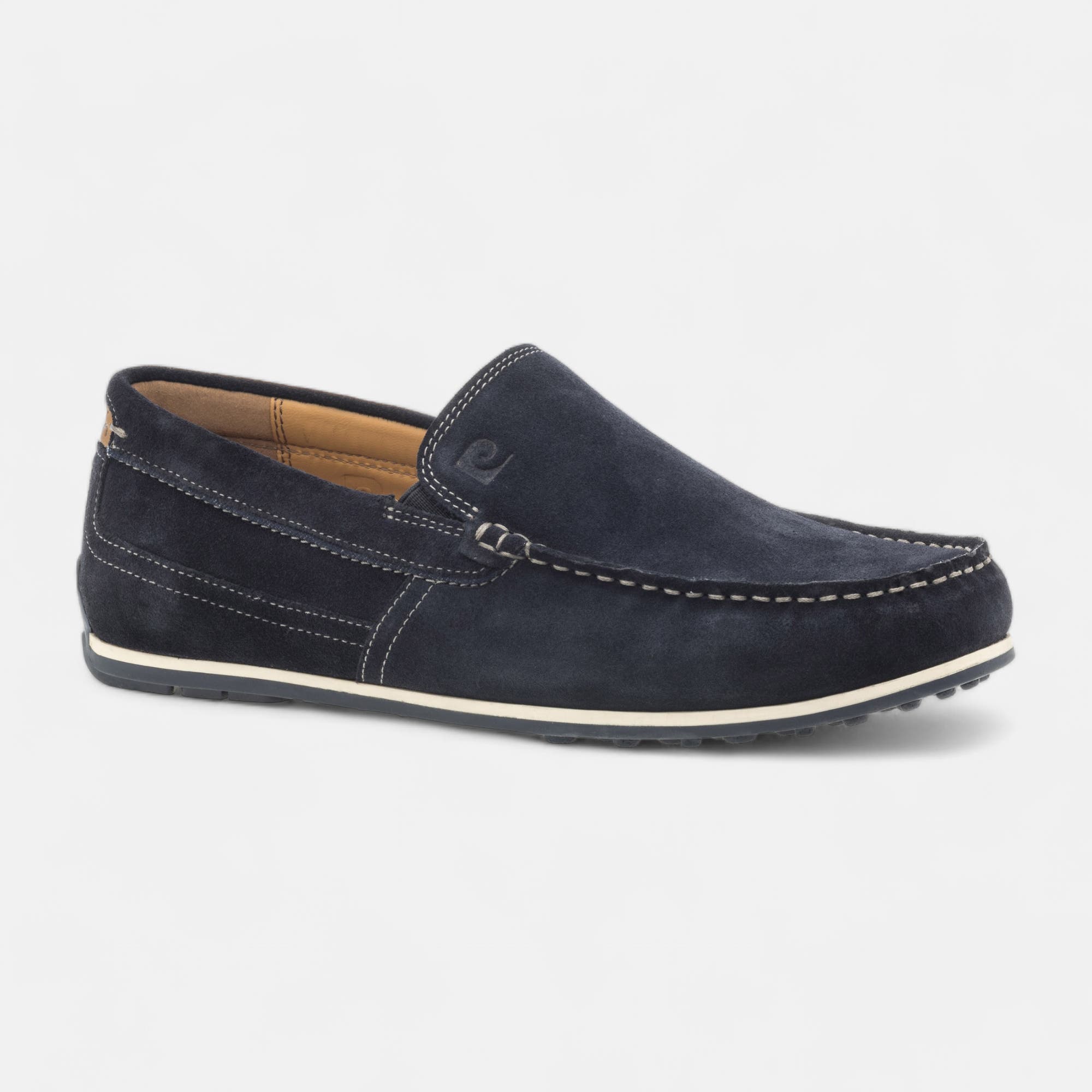 Mocassins Homme en cuir bleu marine