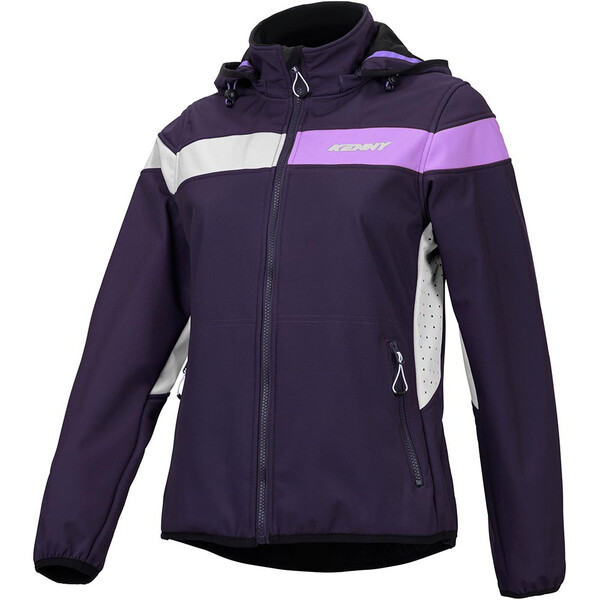 Kenny - Veste zippée femme Softshell Racing Lady Violet / Blanc