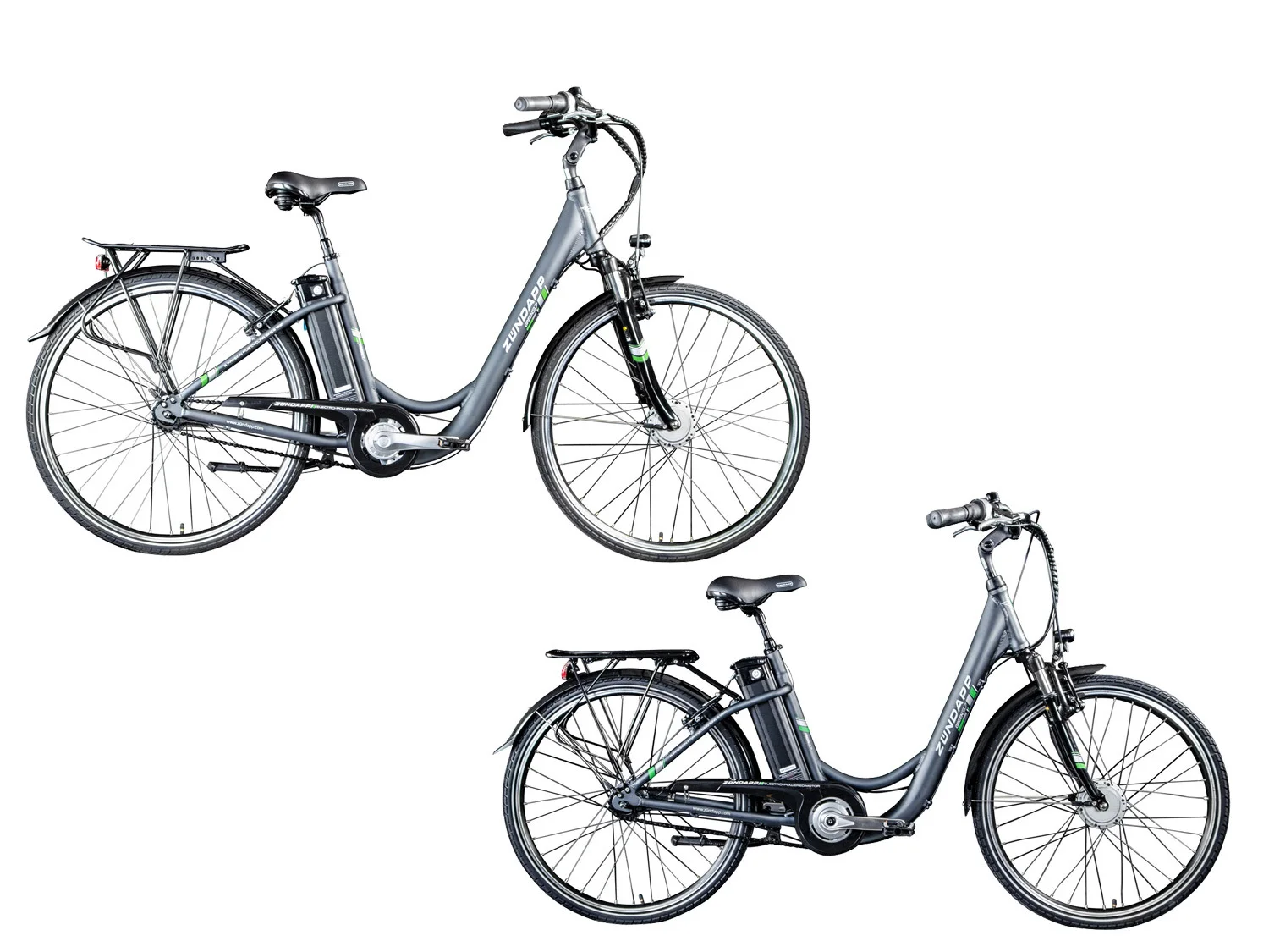 Z&uuml;ndapp E-Bike City Green 3.7, 26 oder 28 Zoll