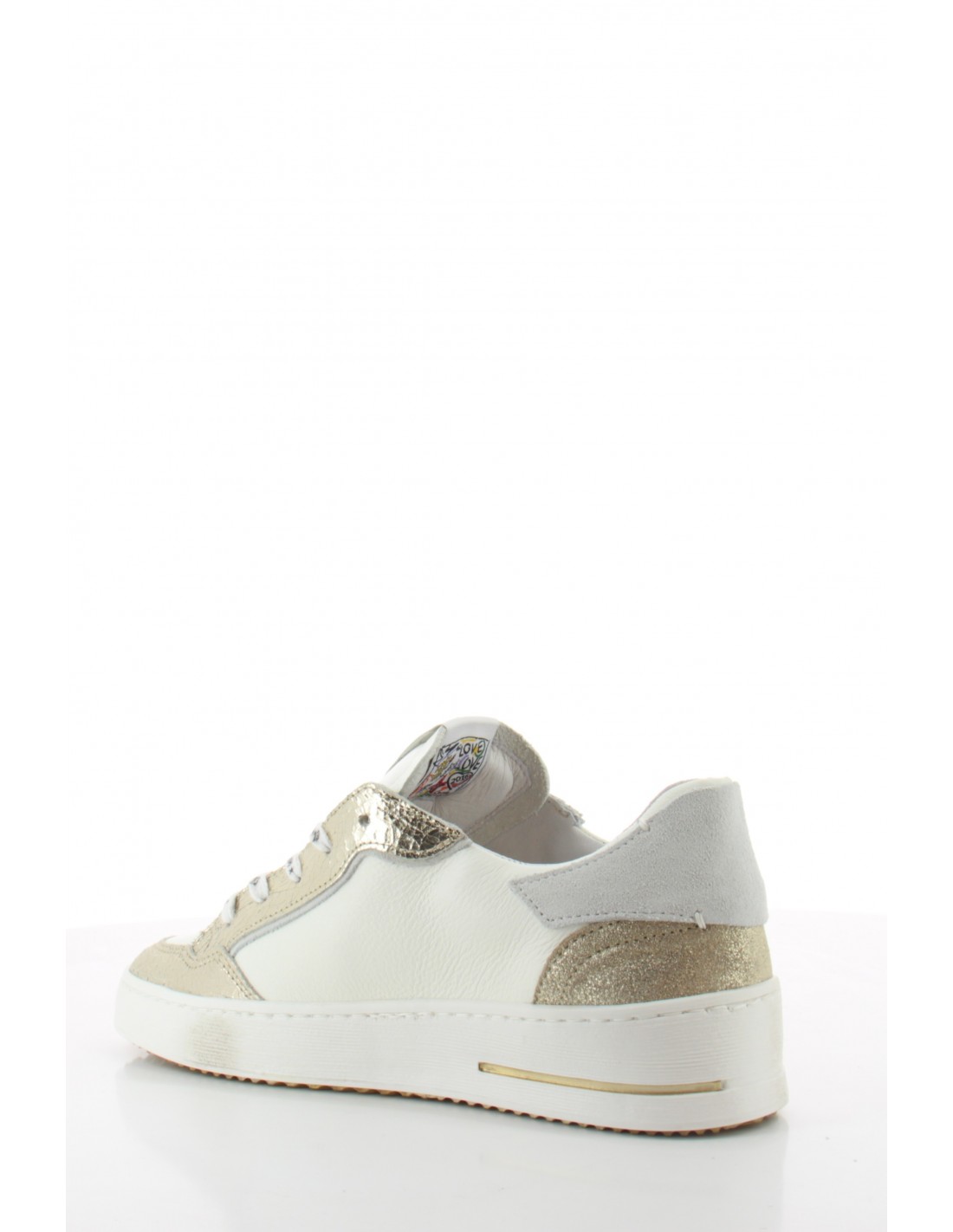 semerdjian Baskets de Ville Femme Ale 11813 Blanc & Or