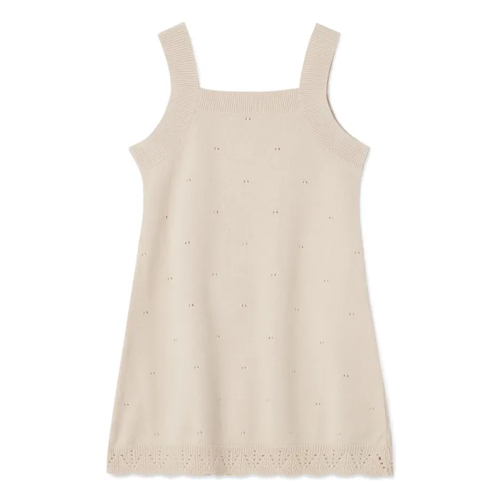 garbo&friends Robe Pointelle Enfant | Ecru