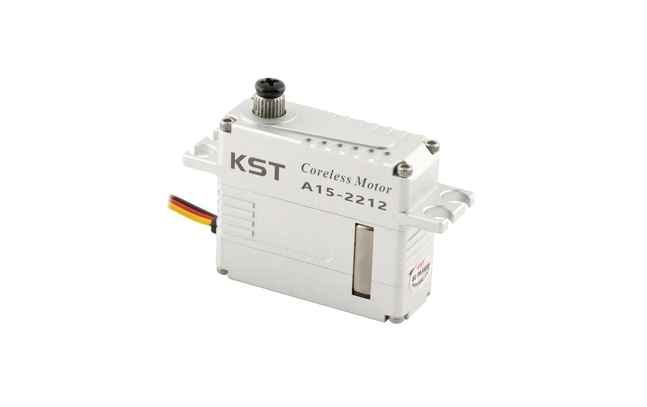 Mini Servo A15-2212 V8.0 25 kg, 0.11 s, Digital HV15 mm Miniservo mit doppelt kugelgelagertem Stahlgetriebe und Softstart