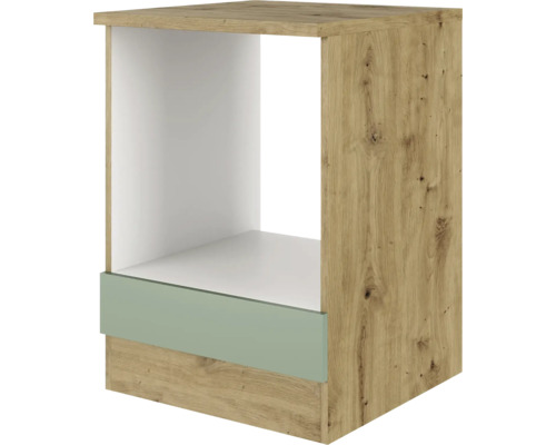 Flex Well Cara oven ombouwkast (B x D x H 60 x 60 x 85 cm), groen mat, gedemonteerd