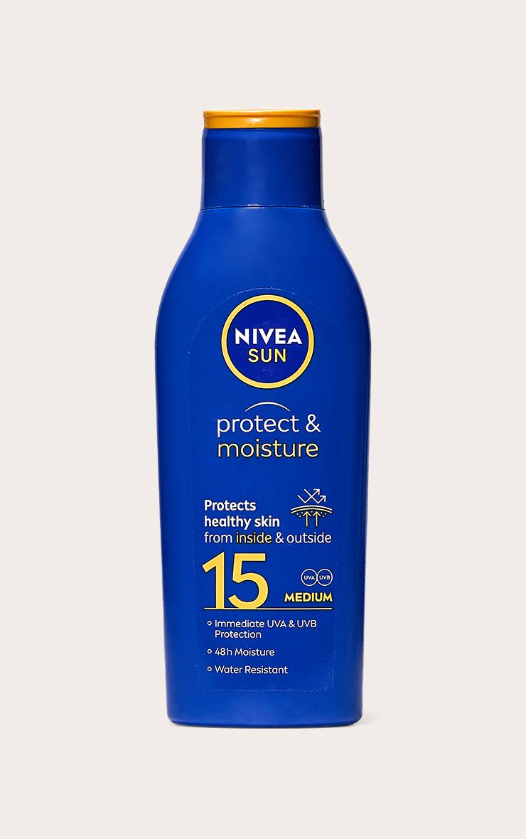 White Nivea Sun Lotion Solaire Hydratante Protectrice Fps 15 200ml