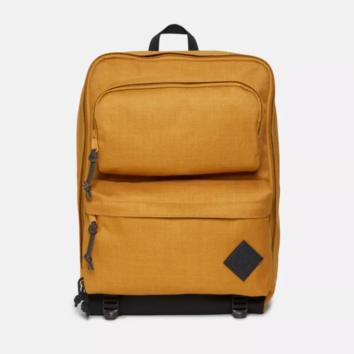 Mochila utilitária unissex na cor amarela