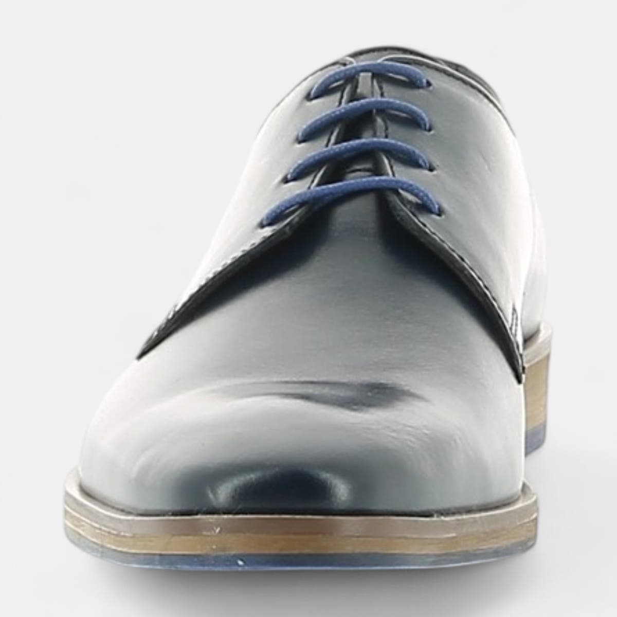 Derbies Homme en cuir bleu