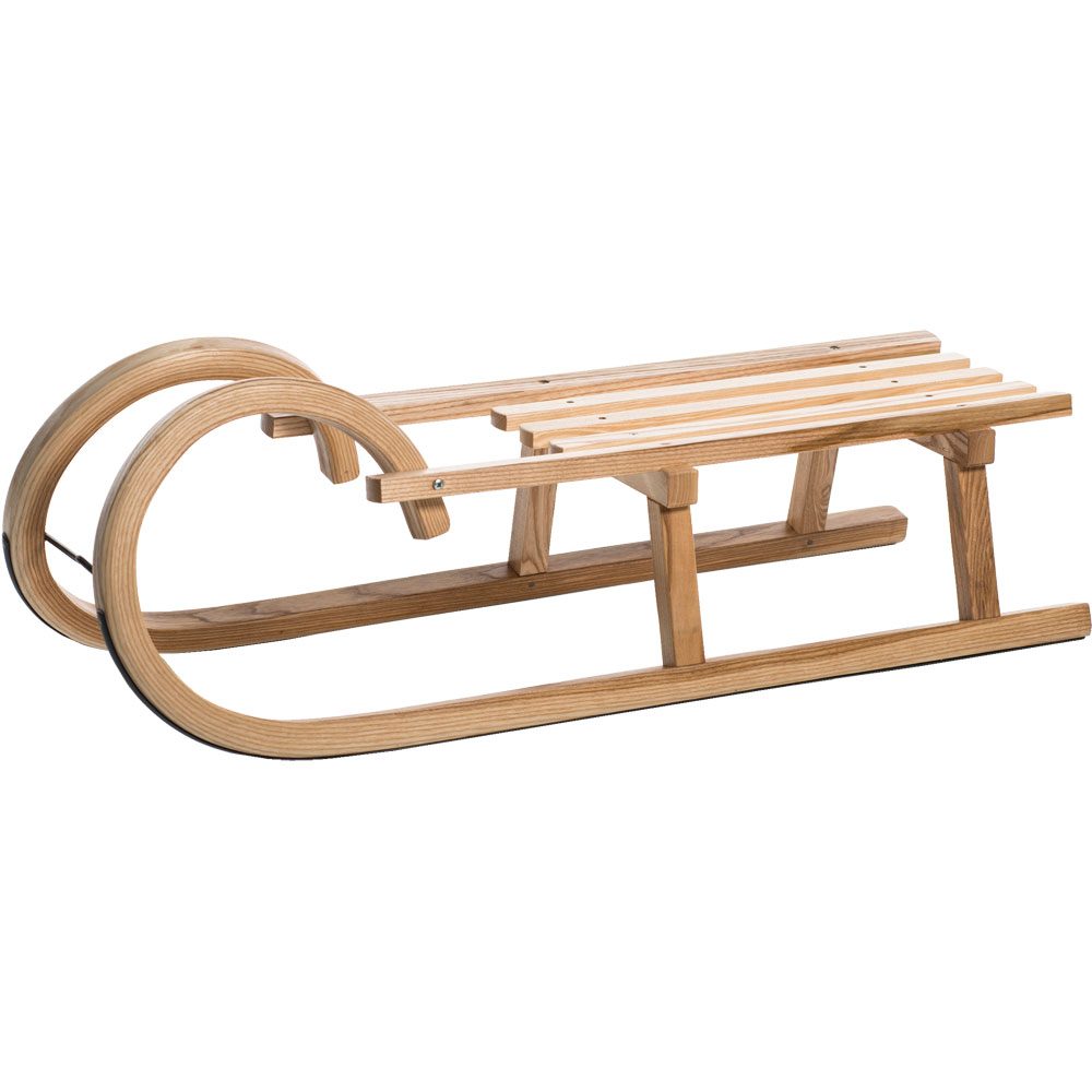 Gloco Gebirgsrodel Esche mit Lattensitz 100cm