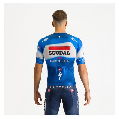 Maillot Manches Courtes Castelli Aero Race 7.0 Soudal Quick-Step 2024 Bleu