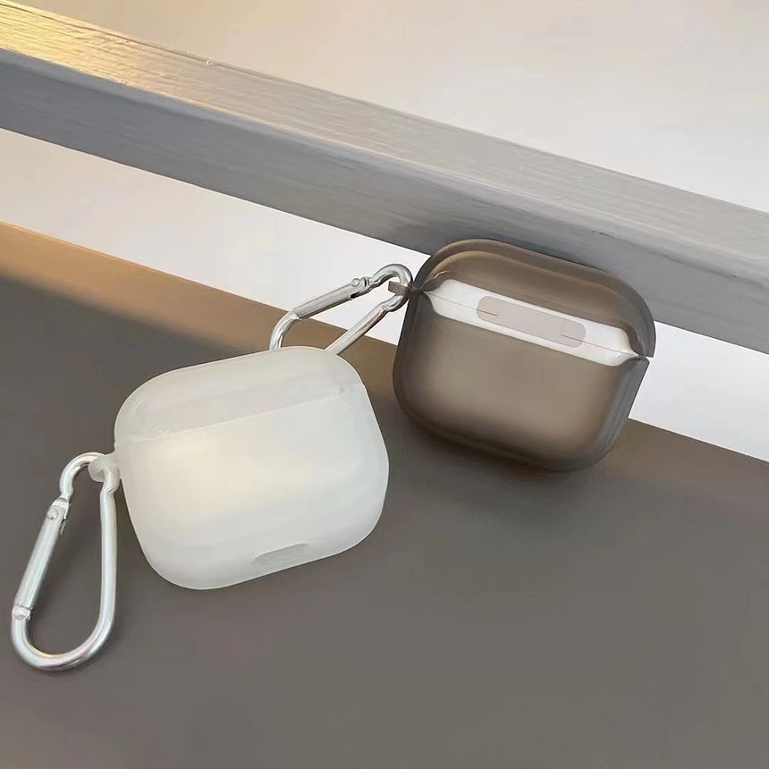 Galeon - Transparante, matte AirPods / Pro oortelefoonhoes
