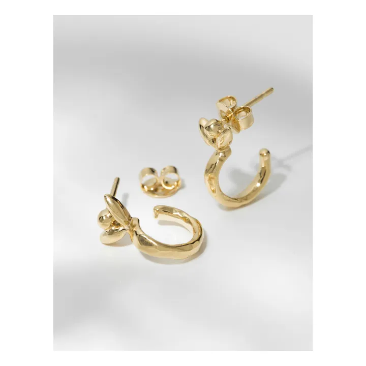 Louise Damas Petites Boucles d'Oreilles Jane  | Doré