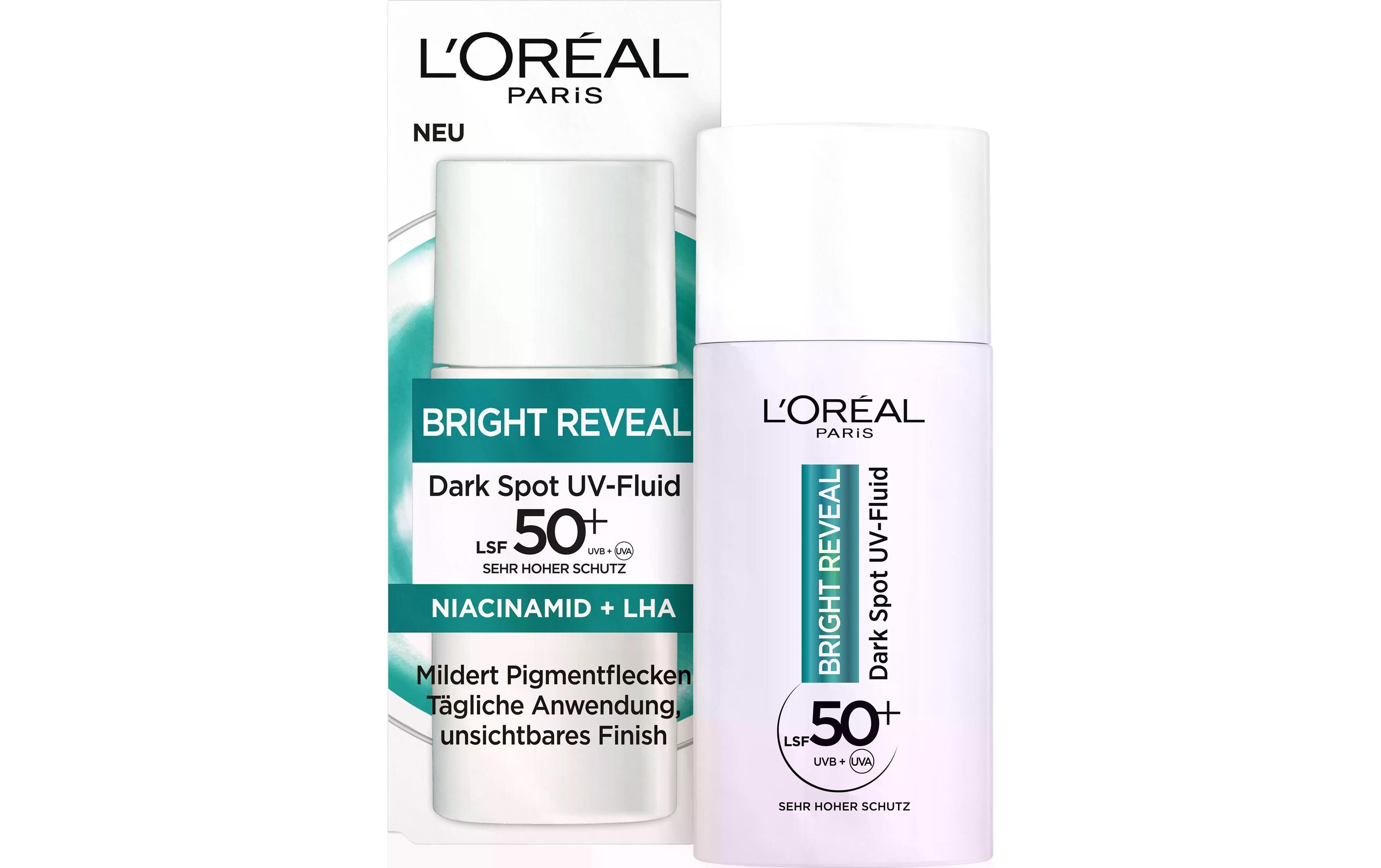 Gesichtsfluid Bright Reveal LSF 50 50 mlFluid schützt vor schädlicher UV-Strahlung und beugt Hautalterung vor