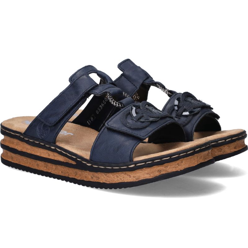 Rieker Slippers Blauw Dames