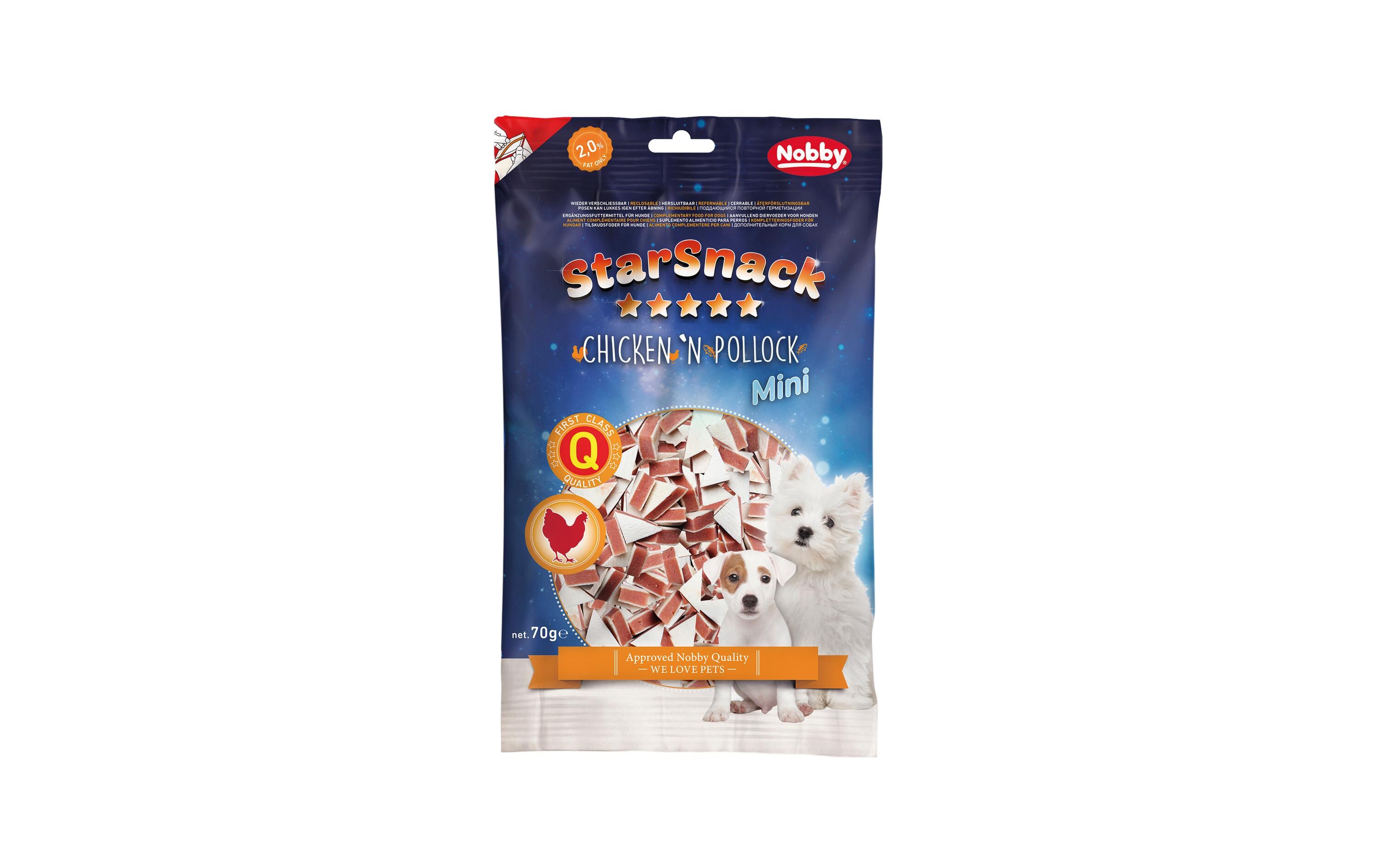 Leckerli StarSnack MINI Chicken`n Pollock, 70 gTrainingssnack für Hunde
