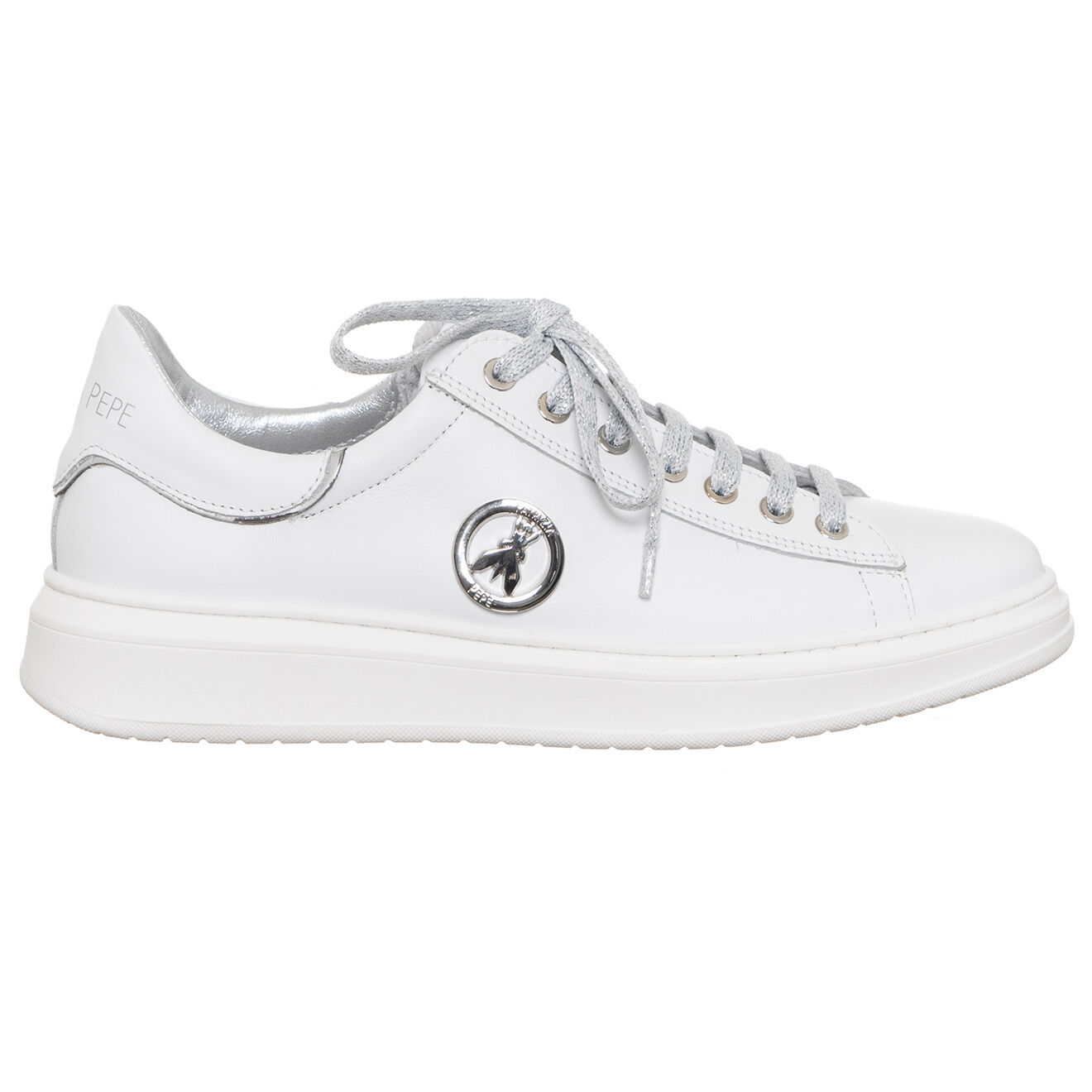 Patrizia Pepe Baskets en Cuir Prisilia blanches
