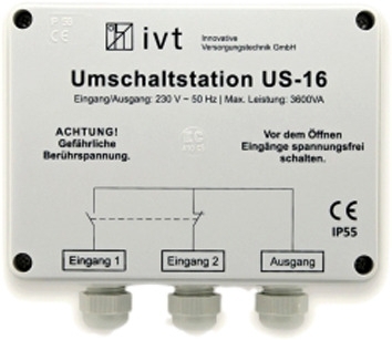 IVT US 16 Umschaltstation 230 V 16 A 3600 VA