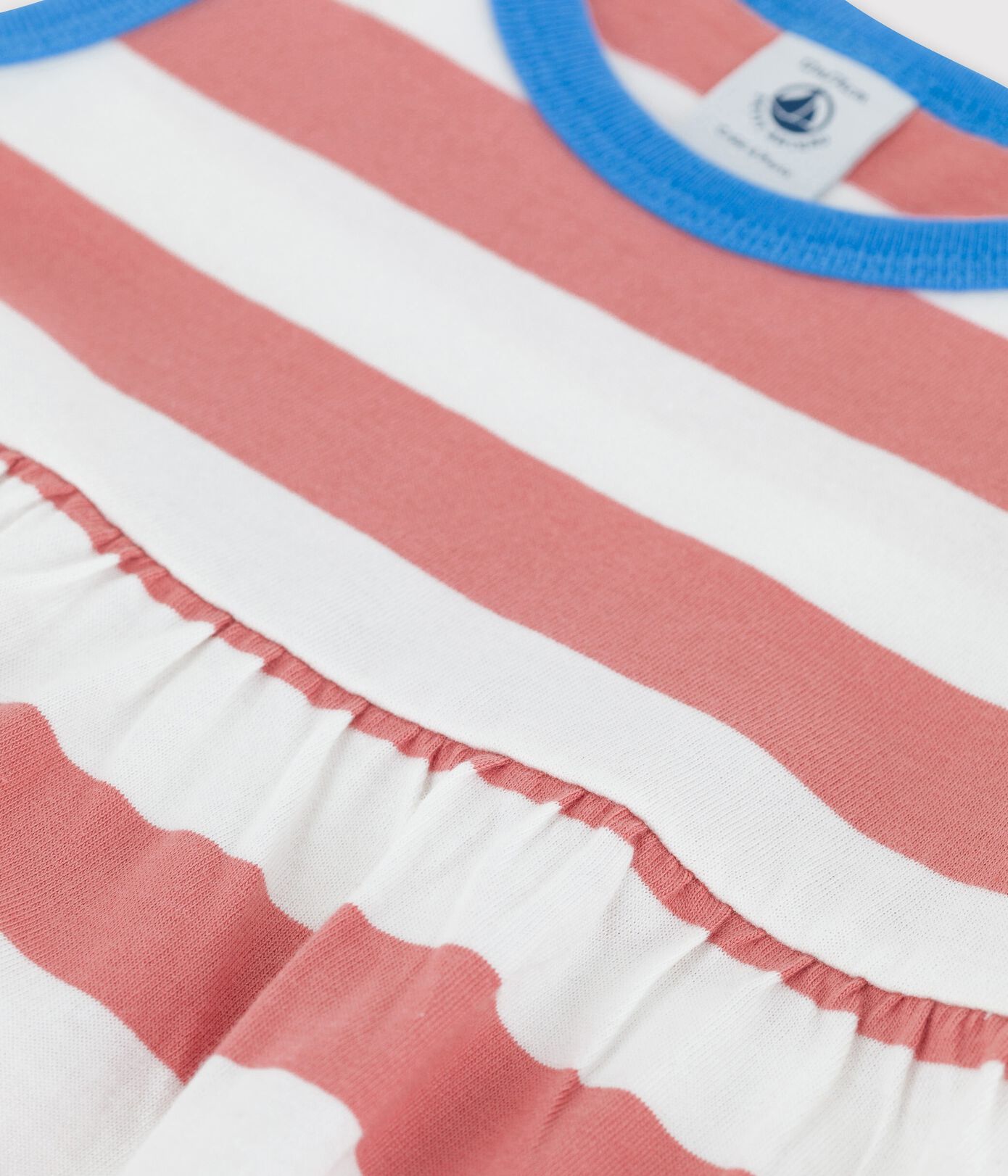 Robe sans manches rayée en jersey bébé