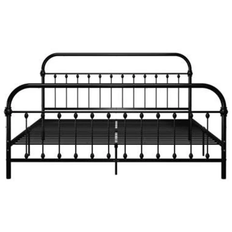 vidaXL - Tweepersoonbed - Zwart - Metaal - 180x200 cm