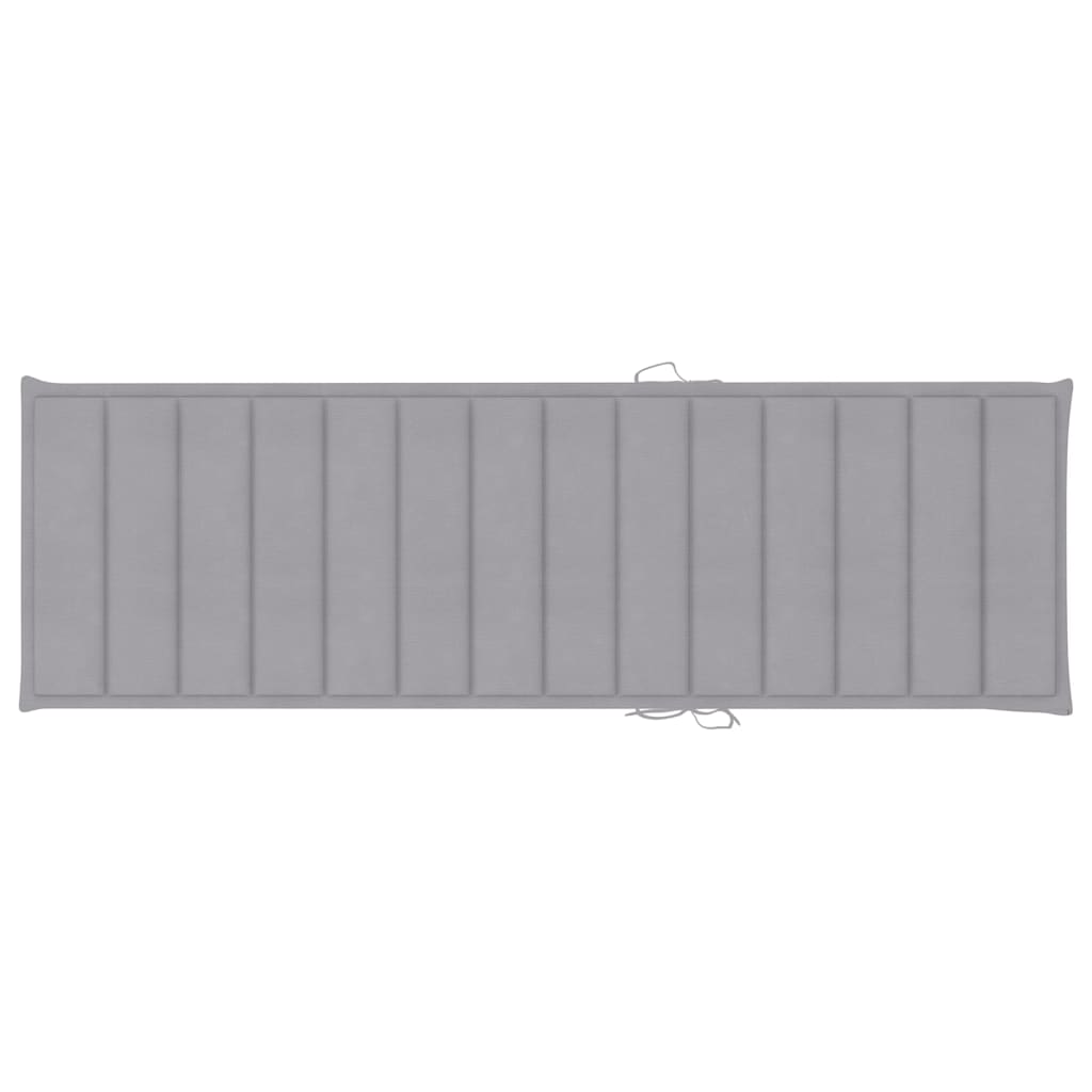 Transat chaise longue bain de soleil lit de jardin terrasse meuble d'extérieur 2 places avec coussin acacia solide et acier 0