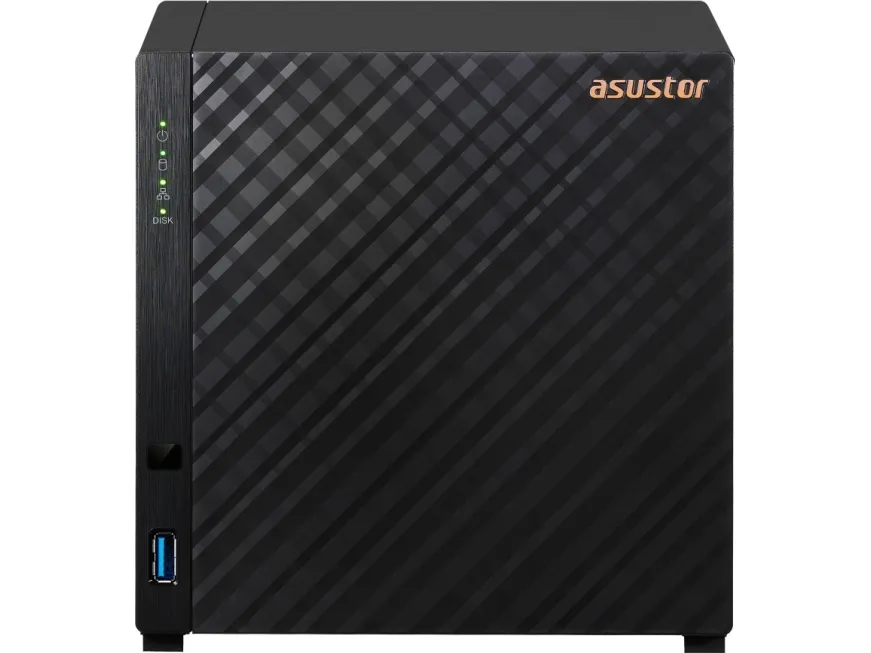 ASUSTOR Drivestor 4 AS1104T - NAS-server - 4 bays - SATA 6Gb/s - RAID RAID 0, 1, 5, 6, 10, JBOD - RAM 1 GB - 2.5 Gigabit Ethernet - iSCSI support
