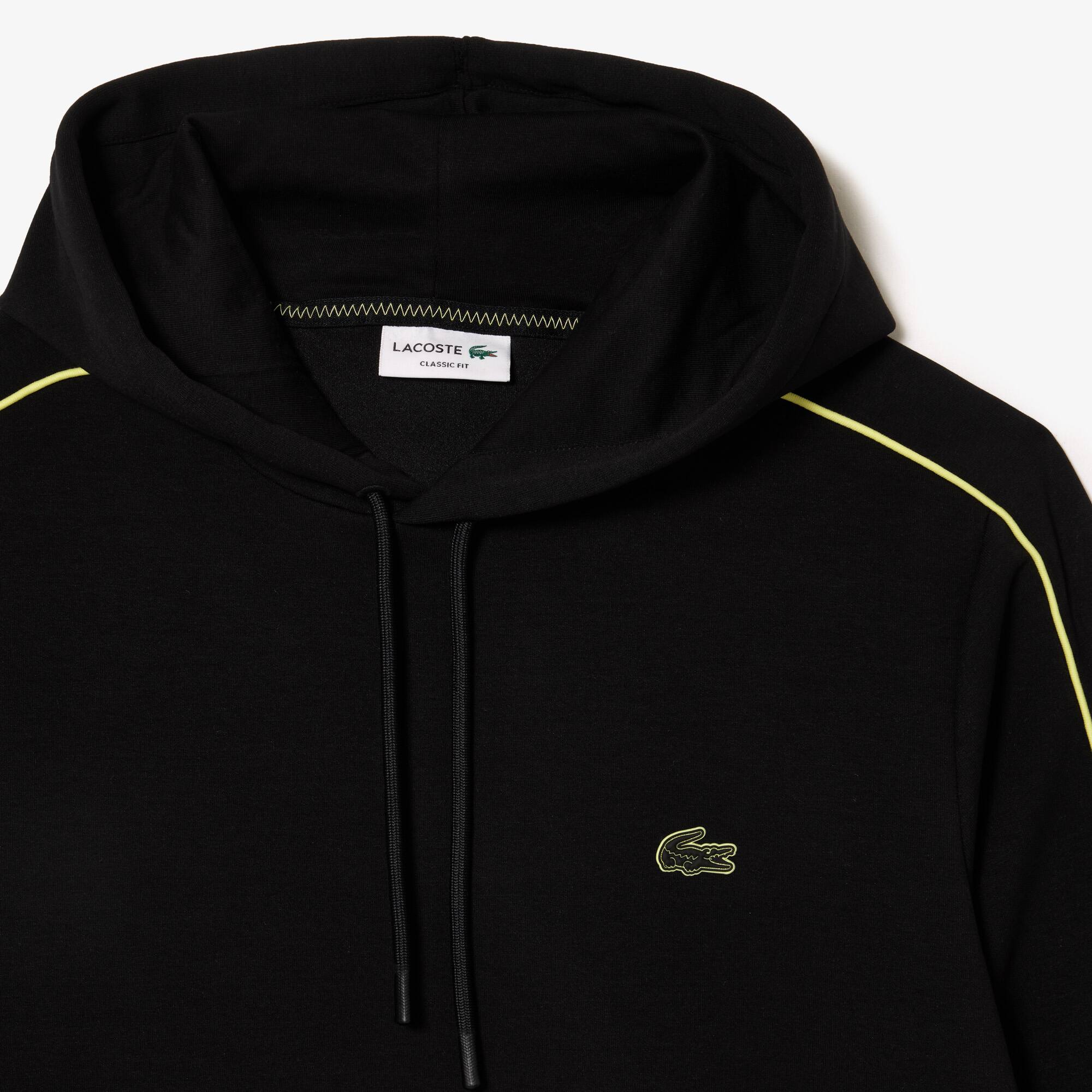 Sweatshirt Jogger à capuche et détails contrastés Sweatshirts - Noir - Lacoste - Homme