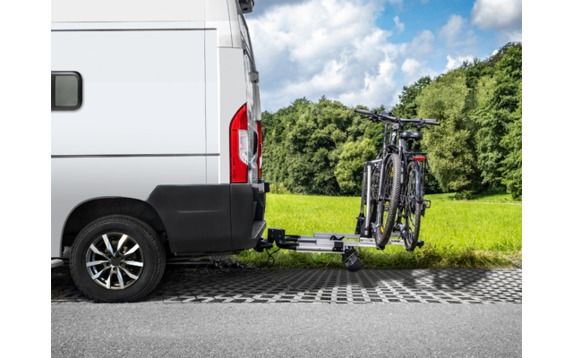 Eufab SD260 Kupplungs-Fahrradträger für Flügeltür Kastenwagen für 2 Fahrräder, E-Bike geeignet
