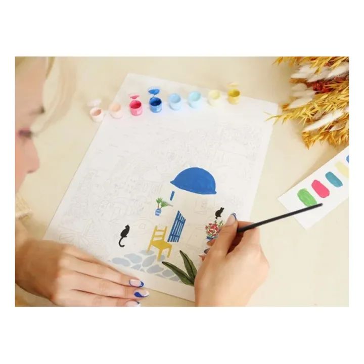 La Petite Épicerie Kit de peinture au numéro - Santorini par Maja Tomljanovic