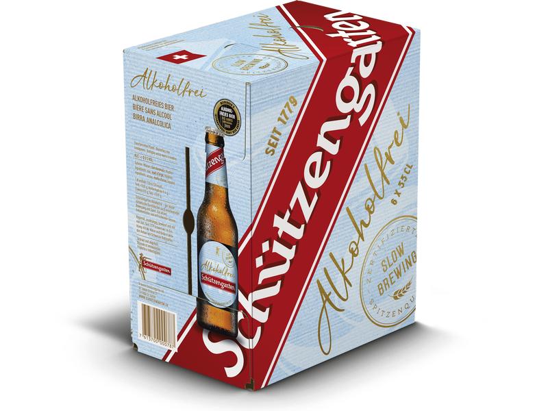 Schützengarten Bier alkoholfrei 6 x 0.33 l Schweizer Lagerbier ohne Alkohol