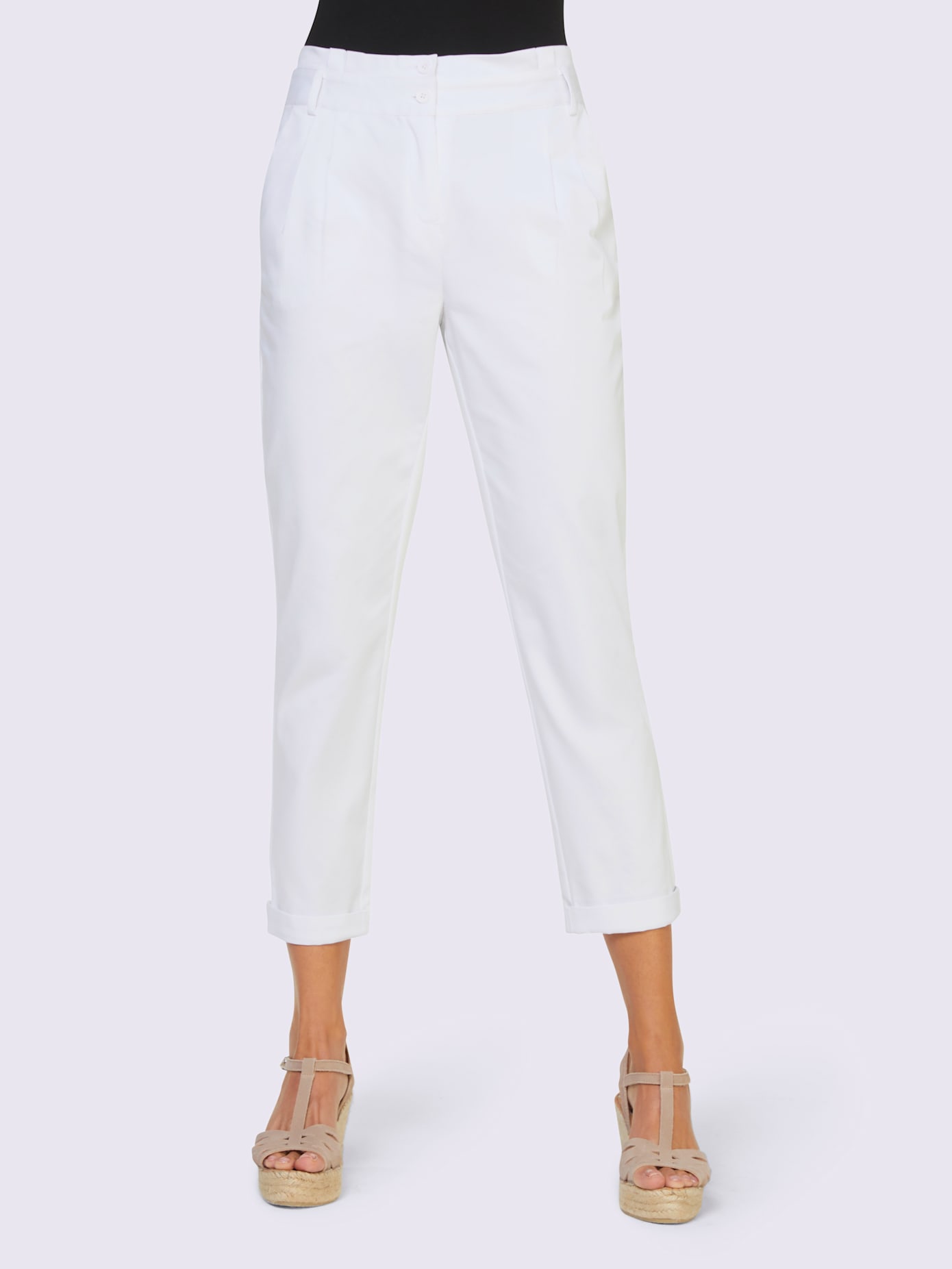 Pantalon chino à retrousser