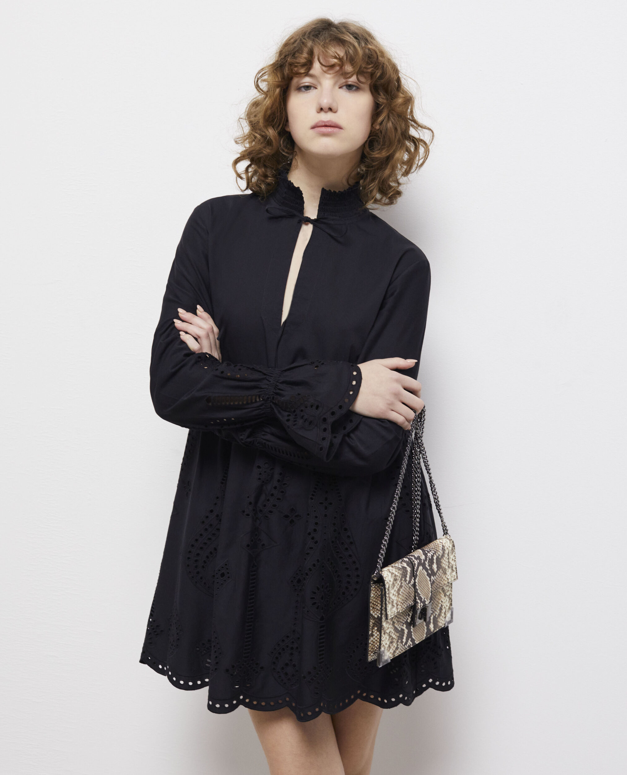 Pochette Emily medium en cuir